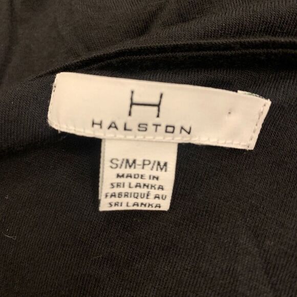 H by Halston Black Jersey Dress split front - Picture 5 of 5